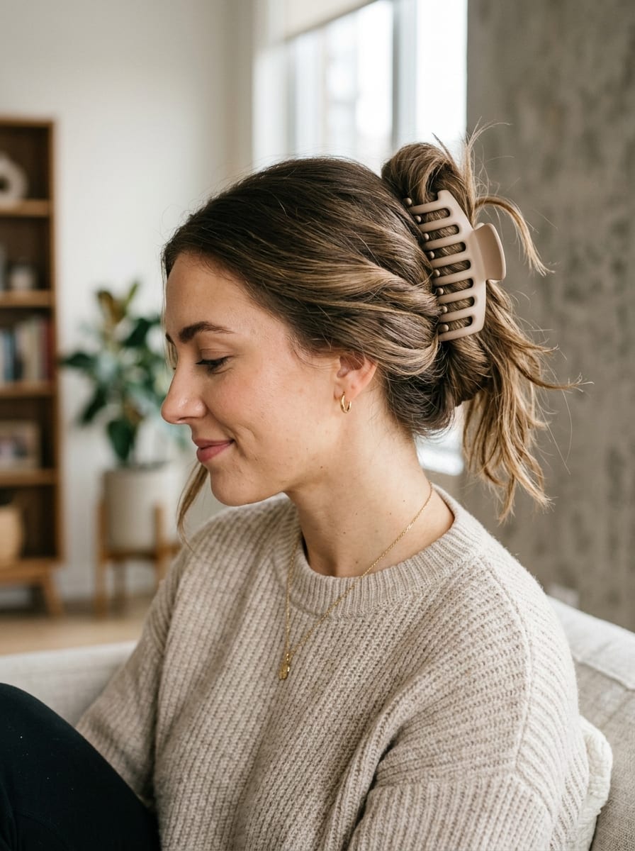 Claw Clip French Twist - Hochsteckfrisur für lange Haare